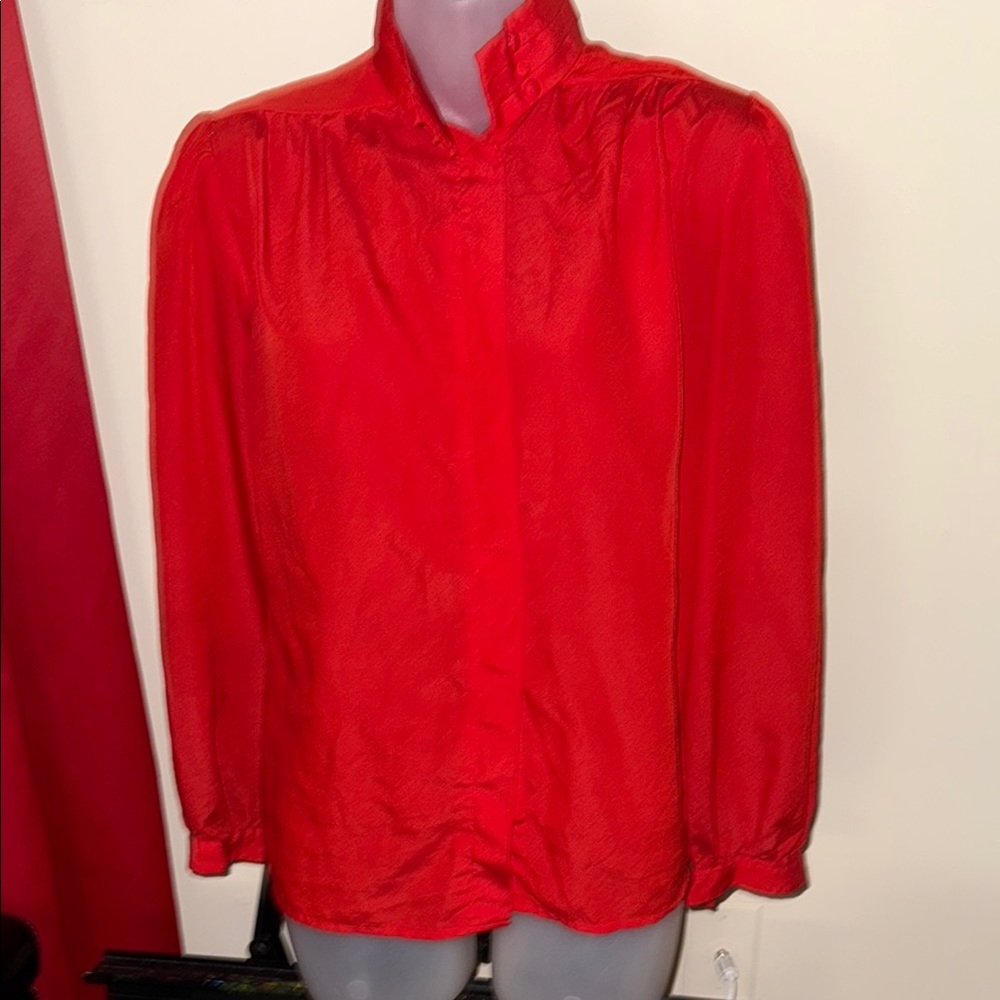 Elegant Red Women's Top